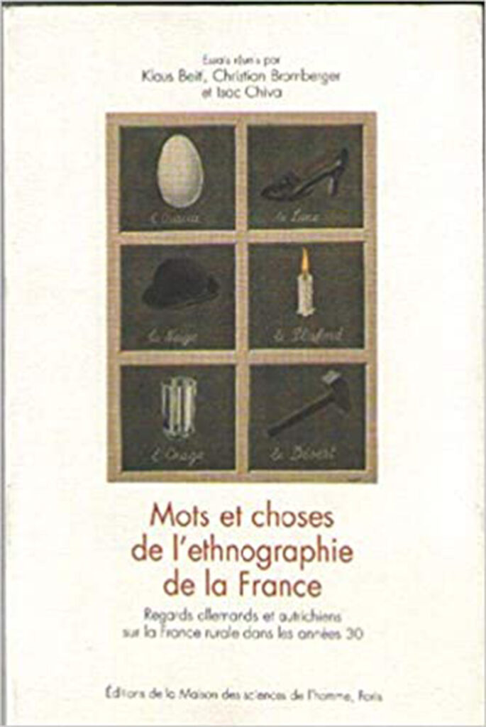 Mots et choses de l'ethnographie de la France