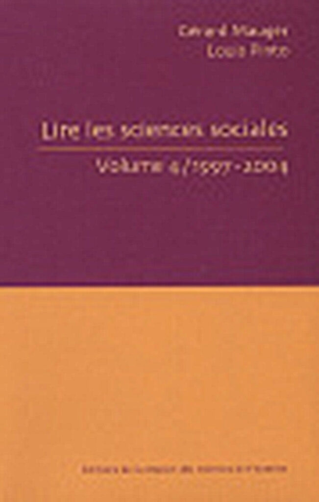 Lire les sciences sociales